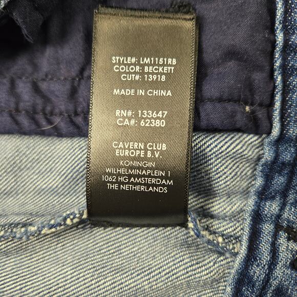 Liverpool Bell Snap Sleeve Beckett Blue Denim Jean Jacket size Medium - Picture 15 of 16